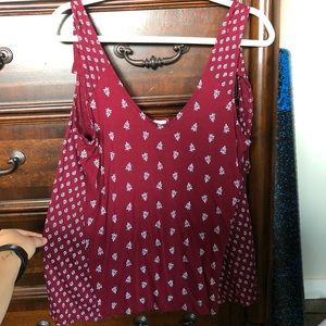 Open back tank w/tie